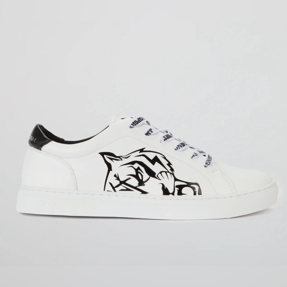 Philipp Plein White and Black Sneakers
